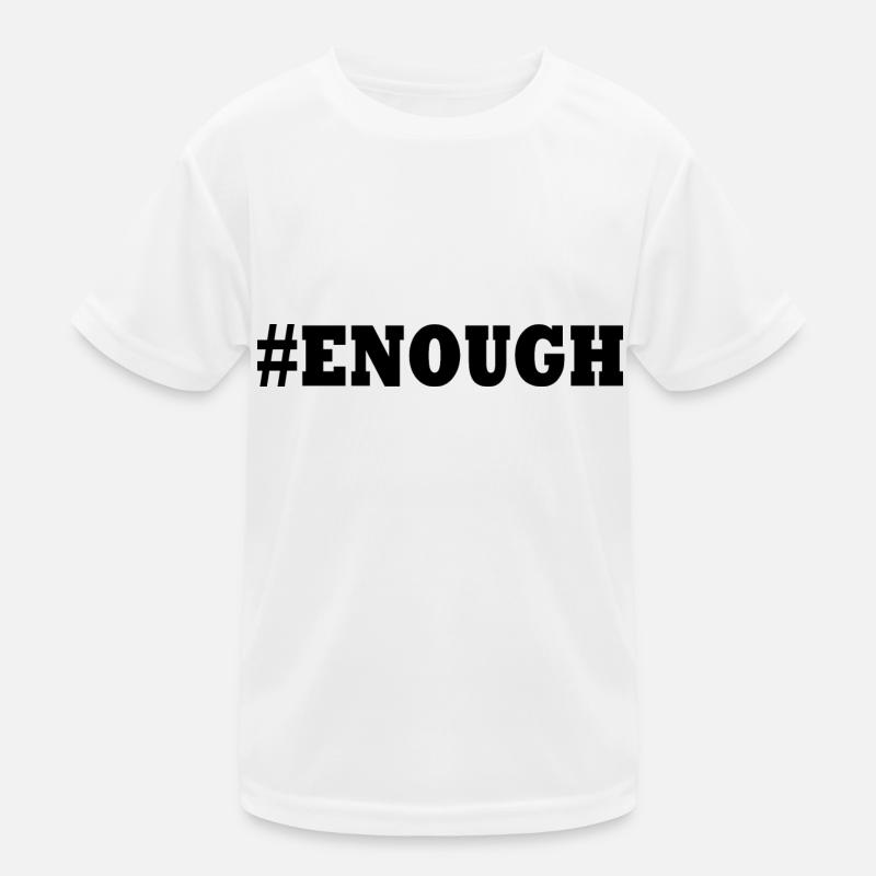 Enough - Kinder Funktions-T-Shirt - Weiß