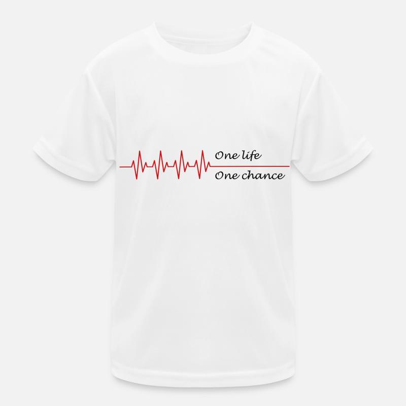 Ein Leben, eine Chance Geschenkwährung Kinder Funktions-T-Shirt