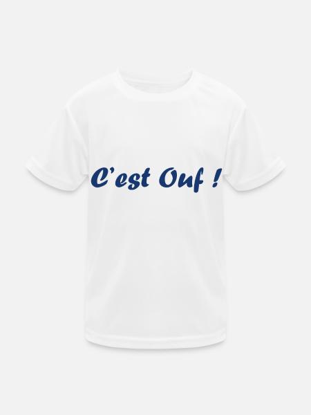 C'est ouf - T-shirt sport Enfant - blanc - Devant