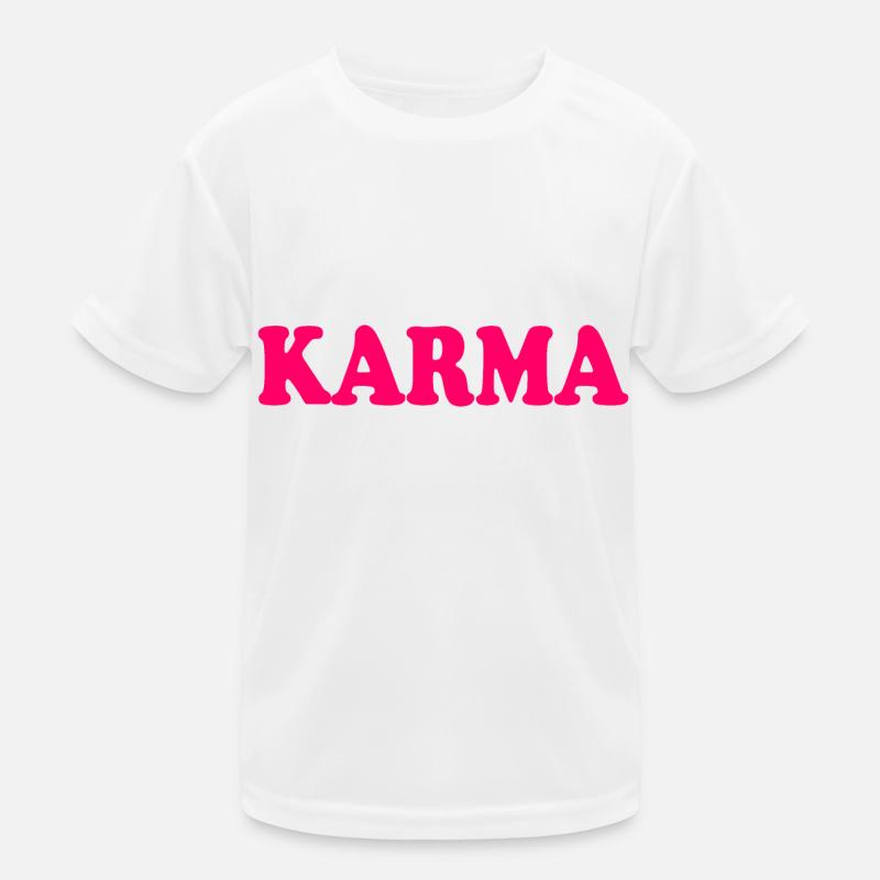 Karma - Kinder Funktions-T-Shirt - Weiß