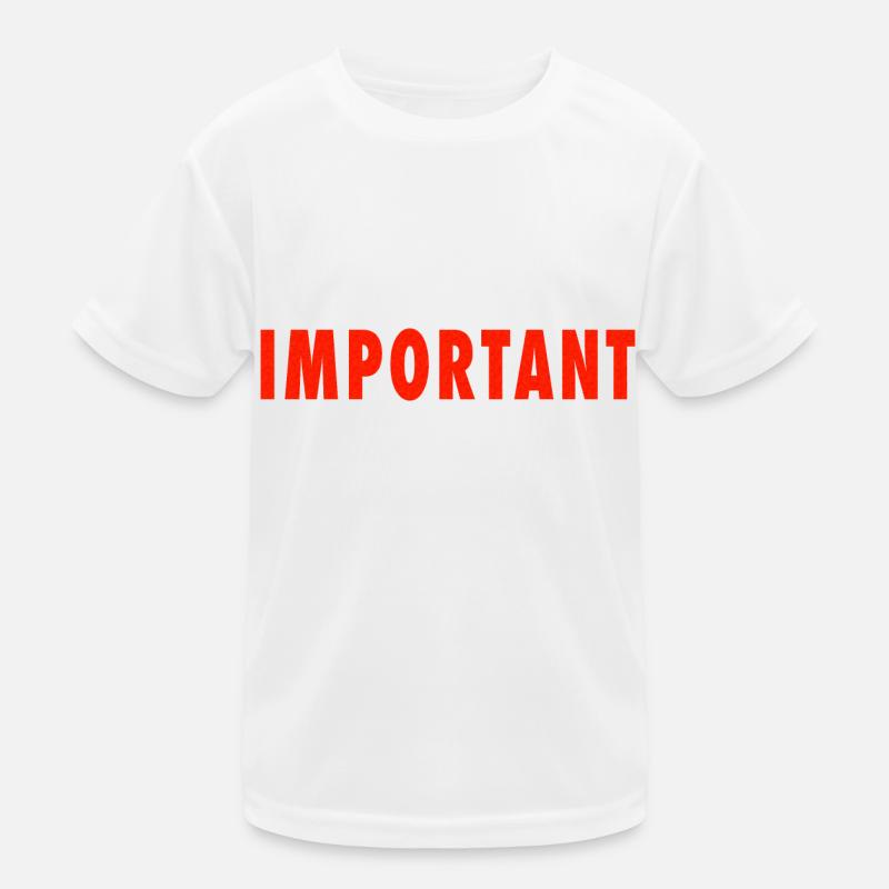 important Kinder Funktions-T-Shirt