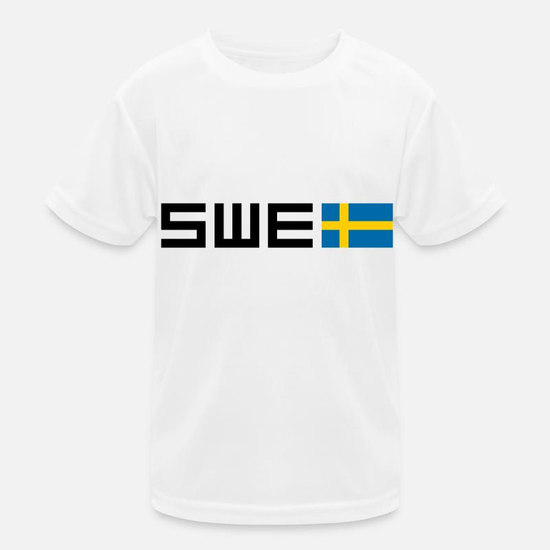 Schweden Kinder Funktions-T-Shirt