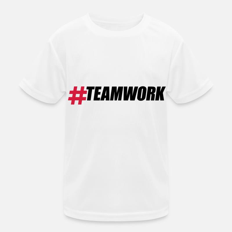 Hashtag Teamwork Logo Design Crew Amis Groupe B T-shirt sport Enfant