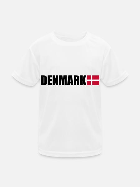 Denmark - Kids Functional T-Shirt - white - Front