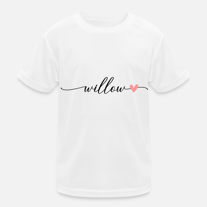 Saule Nom Prénom Calligraphie Script T-shirt sport Enfant