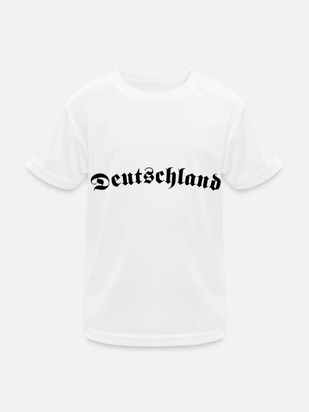 deutschland1 - Kinder Funktions-T-Shirt - Weiß