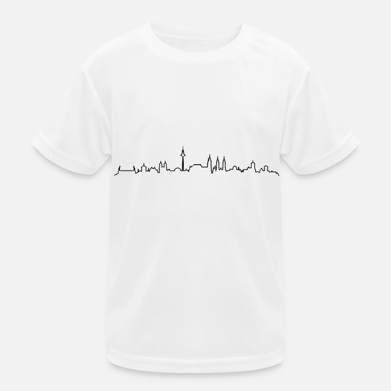 Skyline - Nürnberg Kinder Funktions-T-Shirt