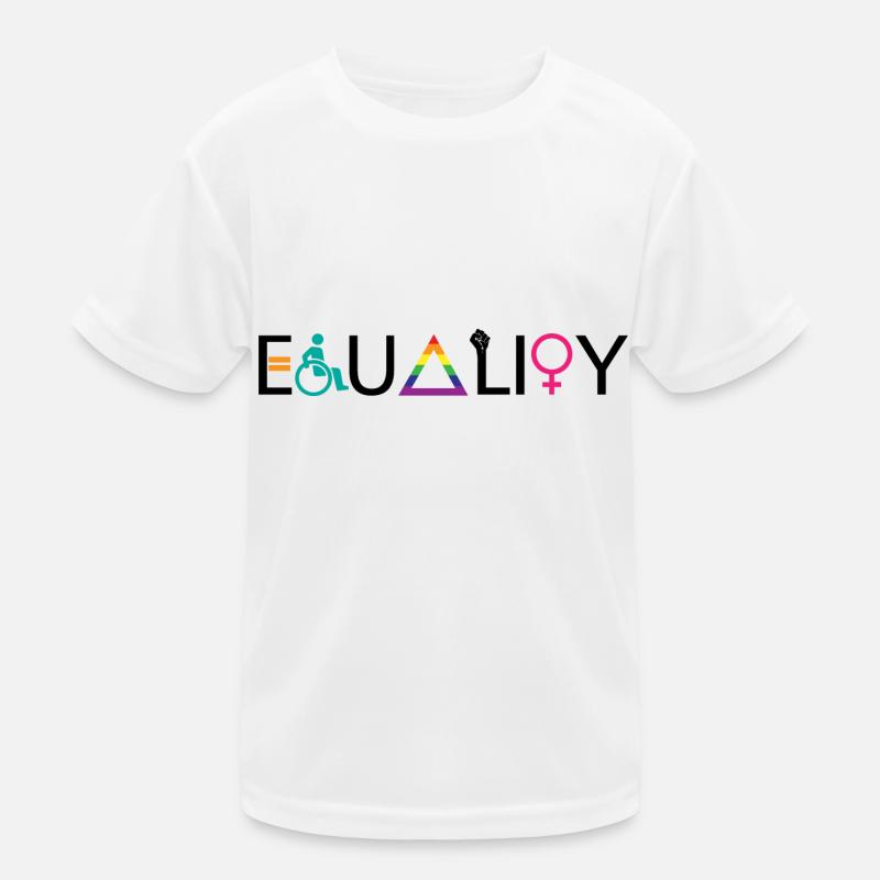 Equality LGBT Spruch Geschenk Pride Rechte Kinder Funktions-T-Shirt