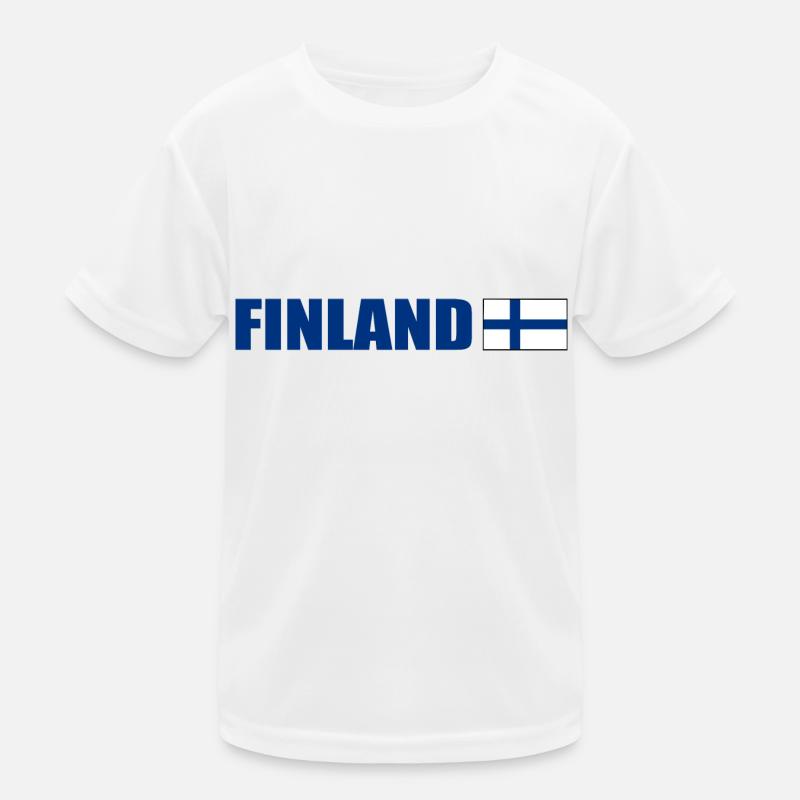 Finnland Kinder Funktions-T-Shirt
