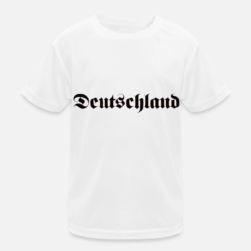 Deutschland schwarz Kinder Funktions-T-Shirt