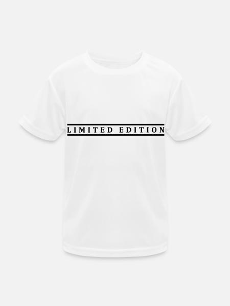limited edition - Kinder Funktions-T-Shirt - Weiß - Vorne
