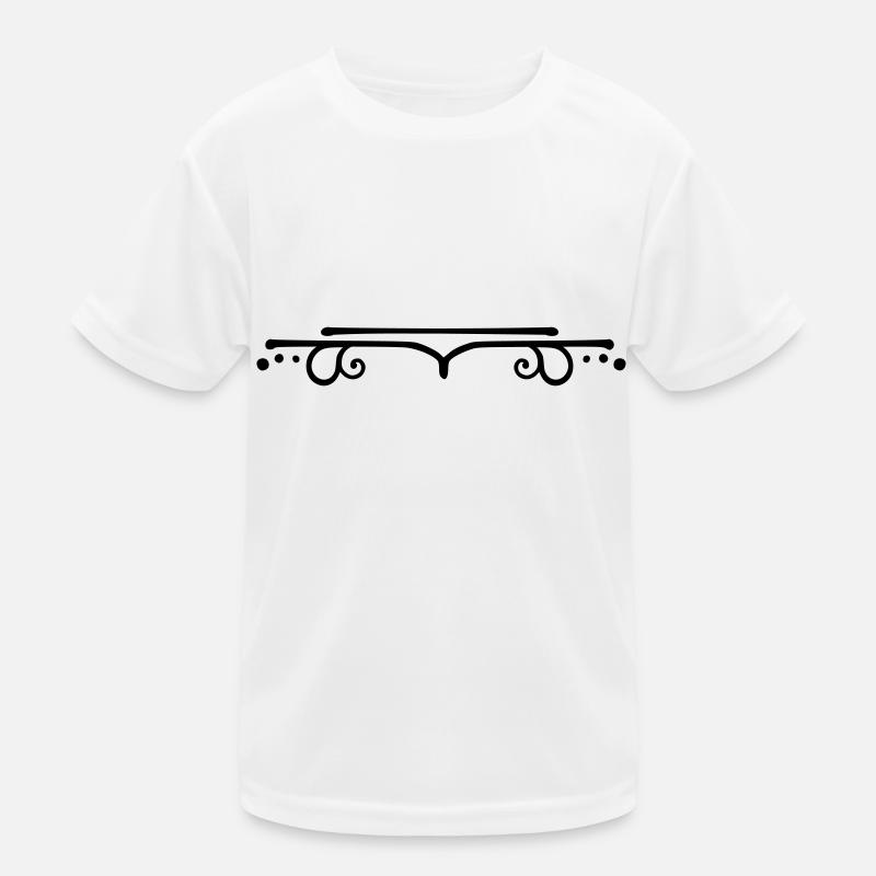 Schnörkel Linie gerade Kinder Funktions-T-Shirt
