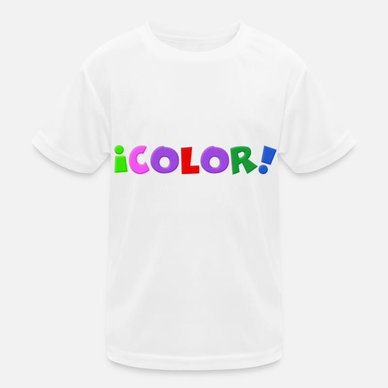 Couleur lettres couleurs T-shirt sport Enfant