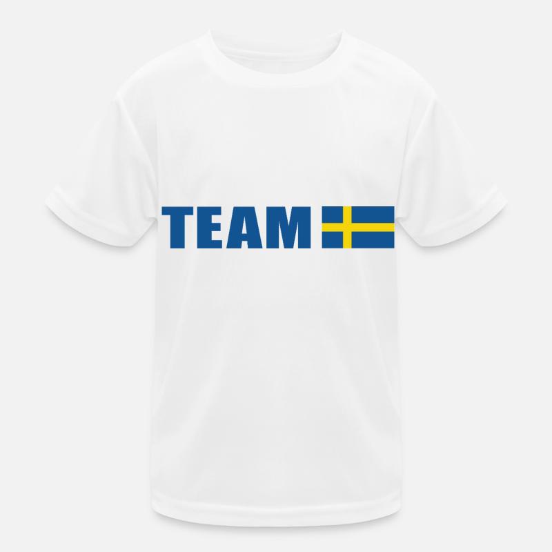 Soutenez l’équipe de Suède T-shirt sport Enfant