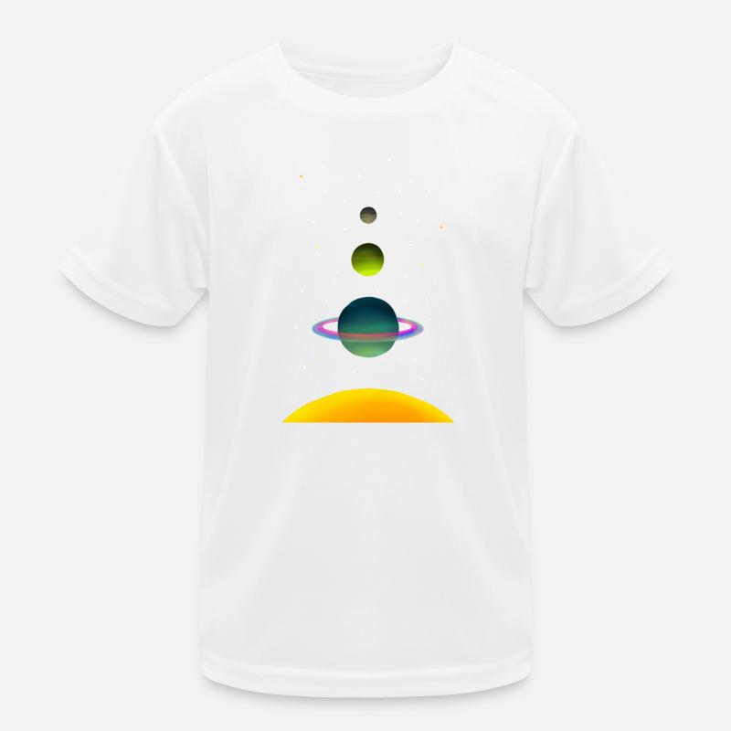 Planets Aligned - Kids Functional T-Shirt - white