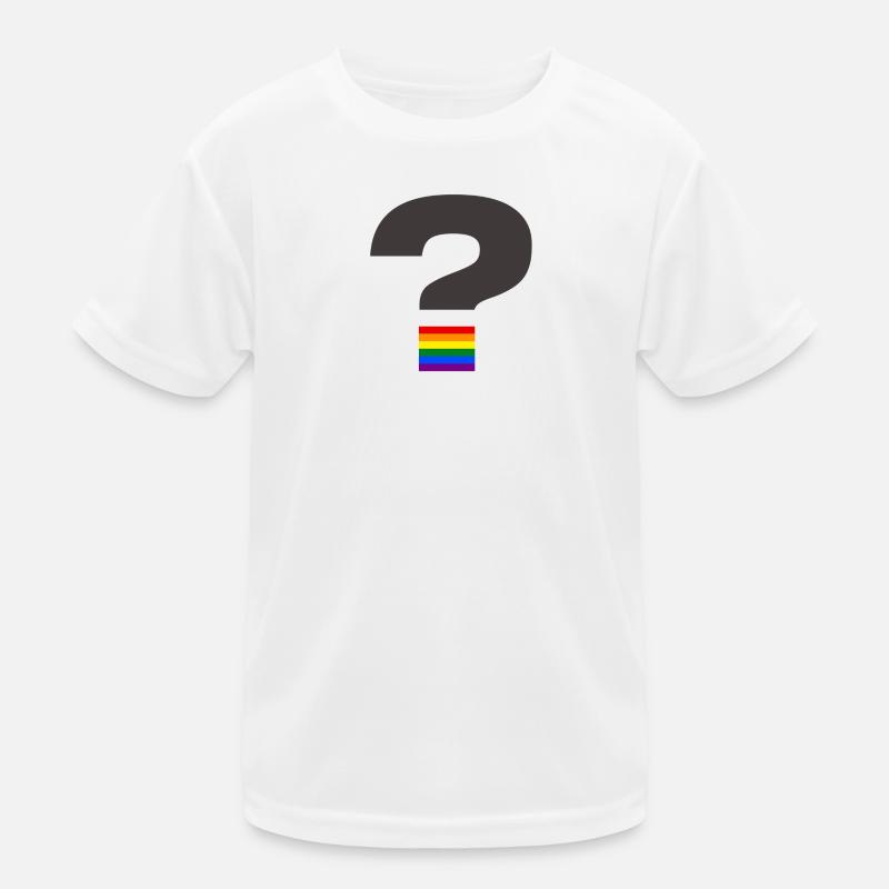 Pride Question Mark Graphic Kids Functional T-Shirt