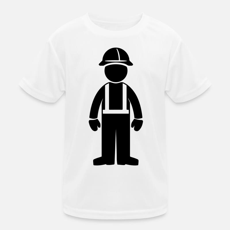 Bauarbeiter  Kinder Funktions-T-Shirt