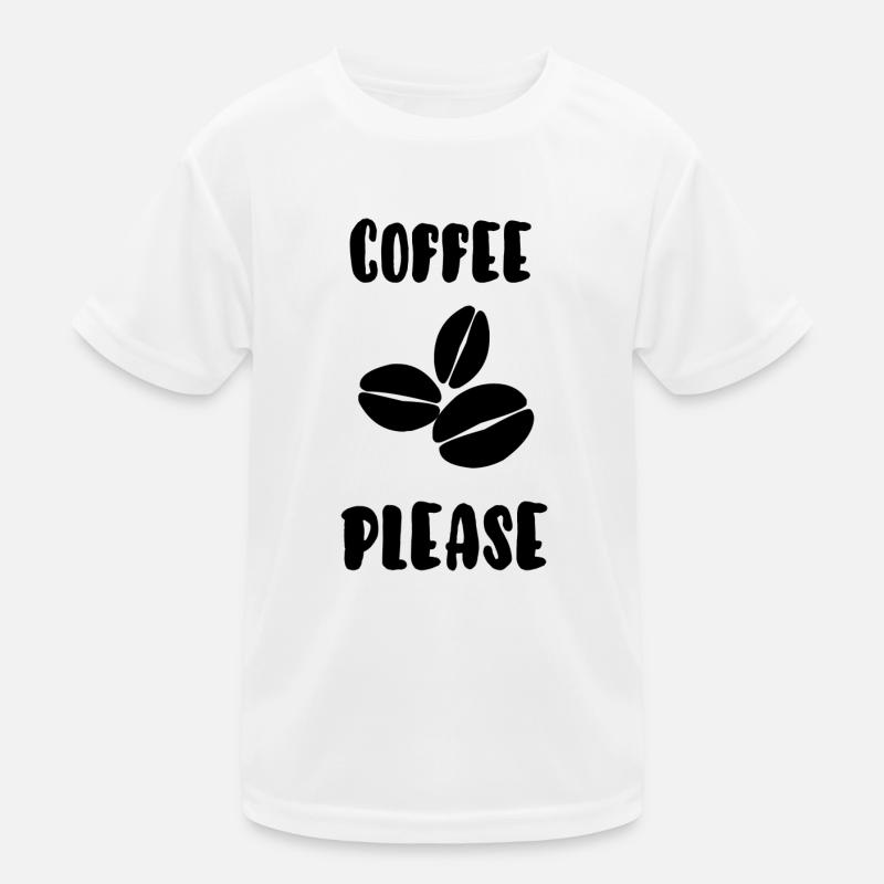 Kaffee bitte Kinder Funktions-T-Shirt