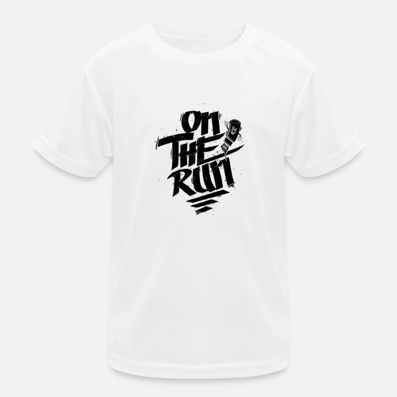 On The Run Graffiti Marker Kinder Funktions-T-Shirt