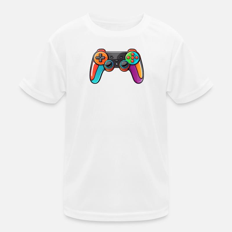 Gamepad Controller Farben Bunt Kinder Funktions-T-Shirt