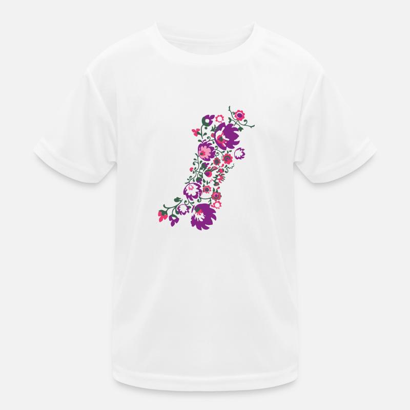 ornamente,blumen,rot,blume,ranke,floral Kinder Funktions-T-Shirt