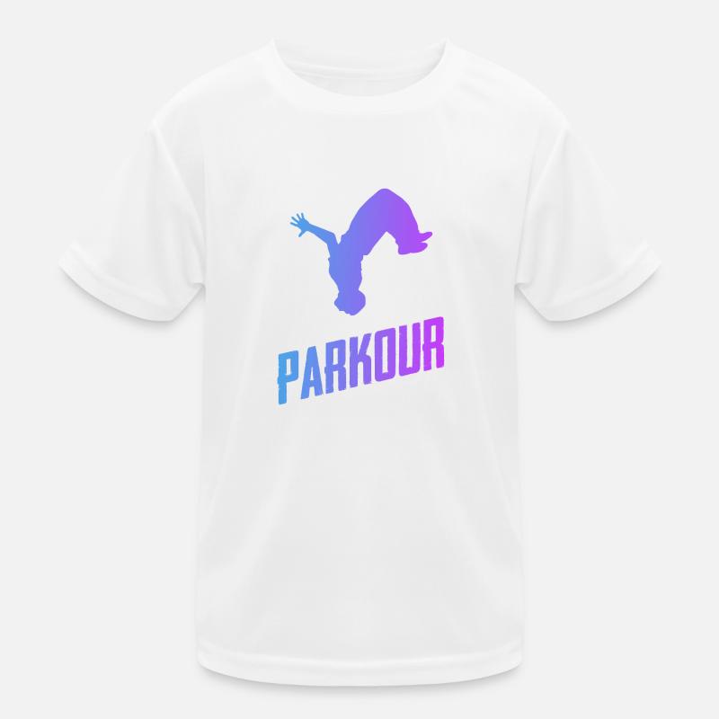 Parkour Kinder Funktions-T-Shirt
