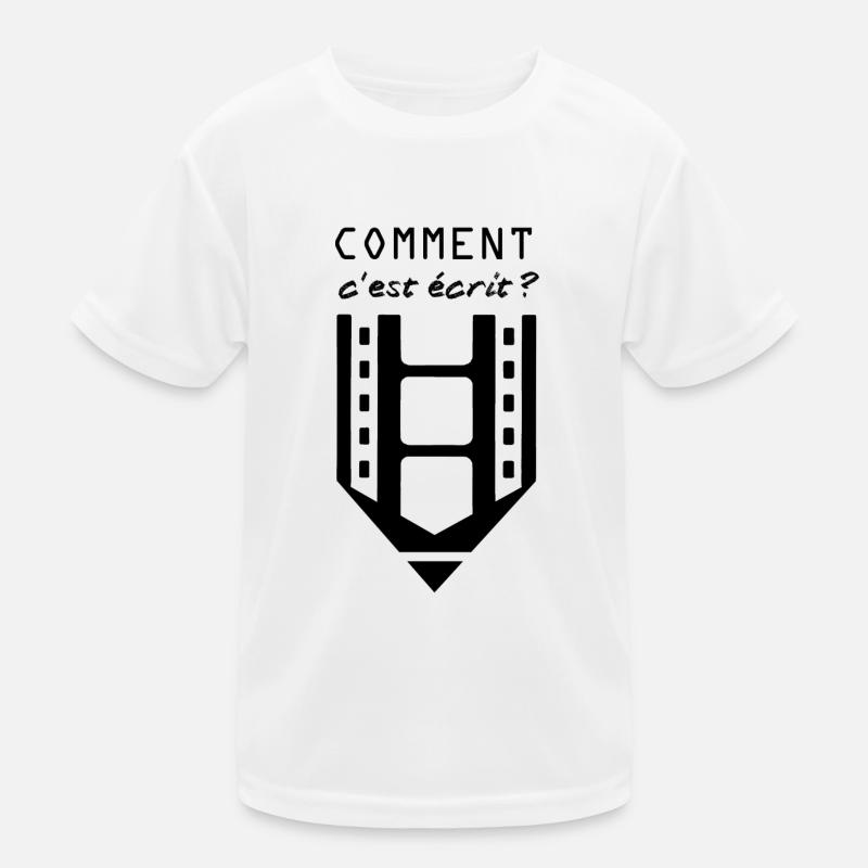 Comment c'est écrit NB Transparent T-shirt sport Enfant