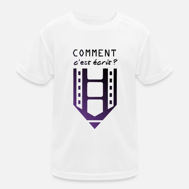 Comment c'est écrit Couleur Transparent T-shirt sport Enfant