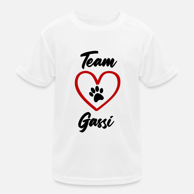 team gassi pfote liebe Kinder Funktions-T-Shirt