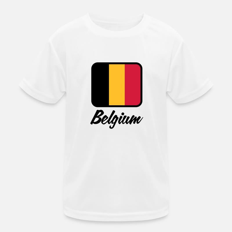 Drapeau national de Belgique T-shirt sport Enfant
