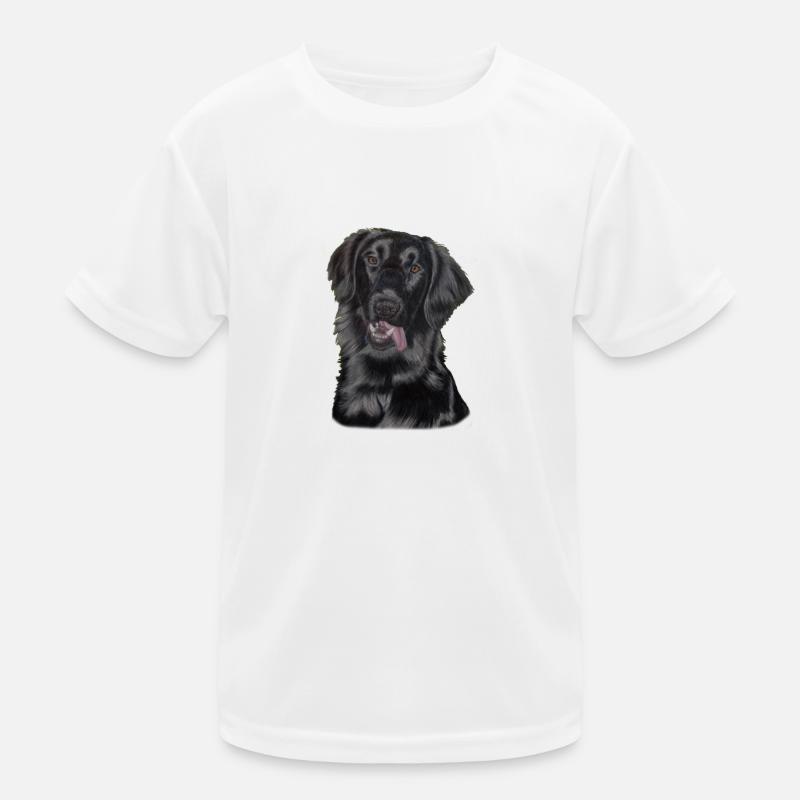 flatcoated retriever pastels Kids Functional T-Shirt