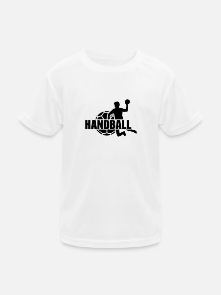 Handball - Kinder Funktions-T-Shirt - Weiß