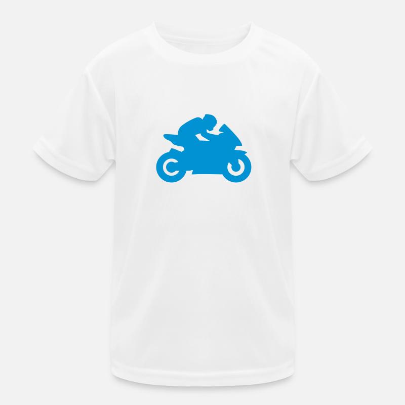 Motorrad Kinder Funktions-T-Shirt