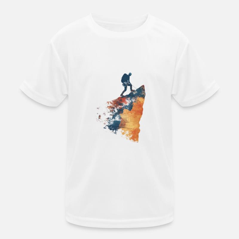 Träume vom Klettern Kinder Funktions-T-Shirt