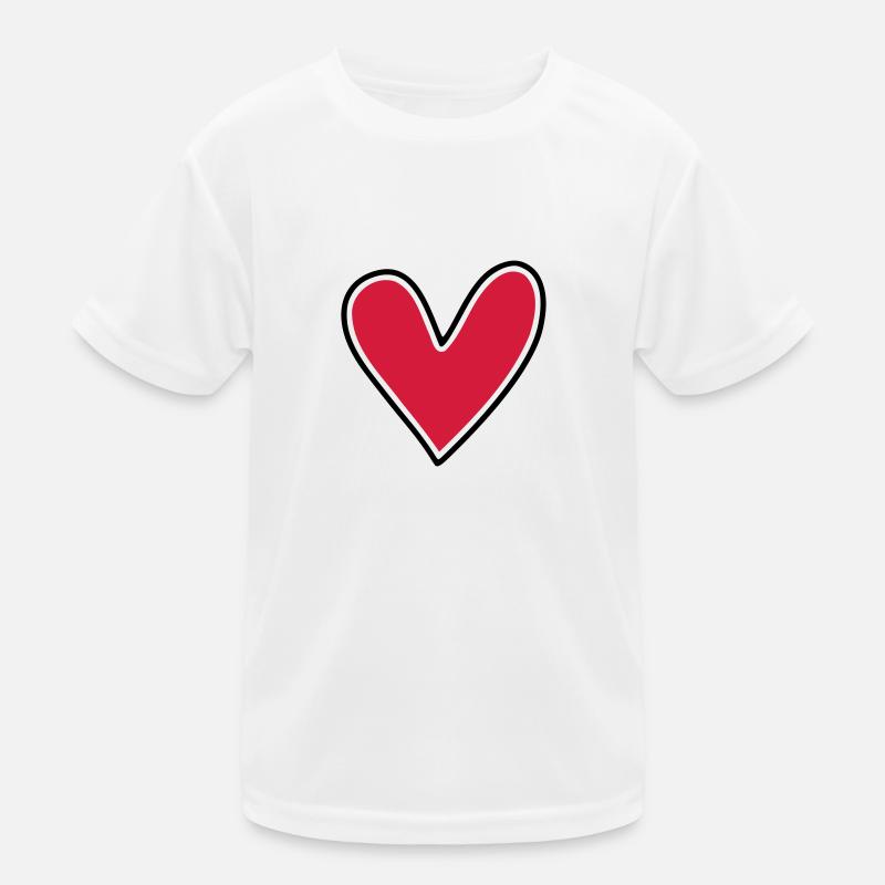 Simple heart for labeling Kids Functional T-Shirt