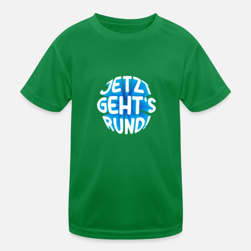 Jetzt gehts rund 3D Kinder Funktions-T-Shirt