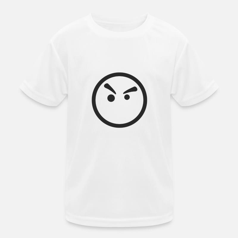 Smiley wütend Kinder Funktions-T-Shirt