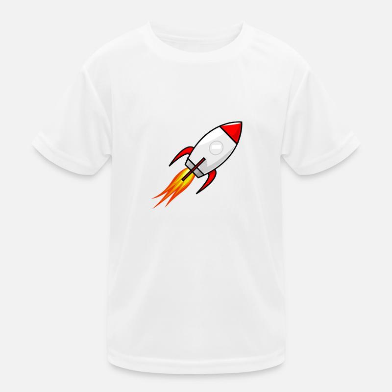 Rocket in red Kids Functional T-Shirt
