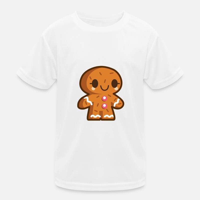 Pfefferkuchenmann Kinder Funktions-T-Shirt
