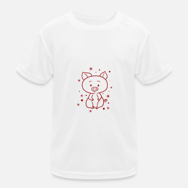 Maiale Maglietta sportiva per bambini