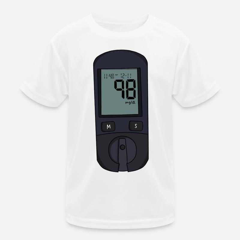 Glukosemessgerät Kinder Funktions-T-Shirt