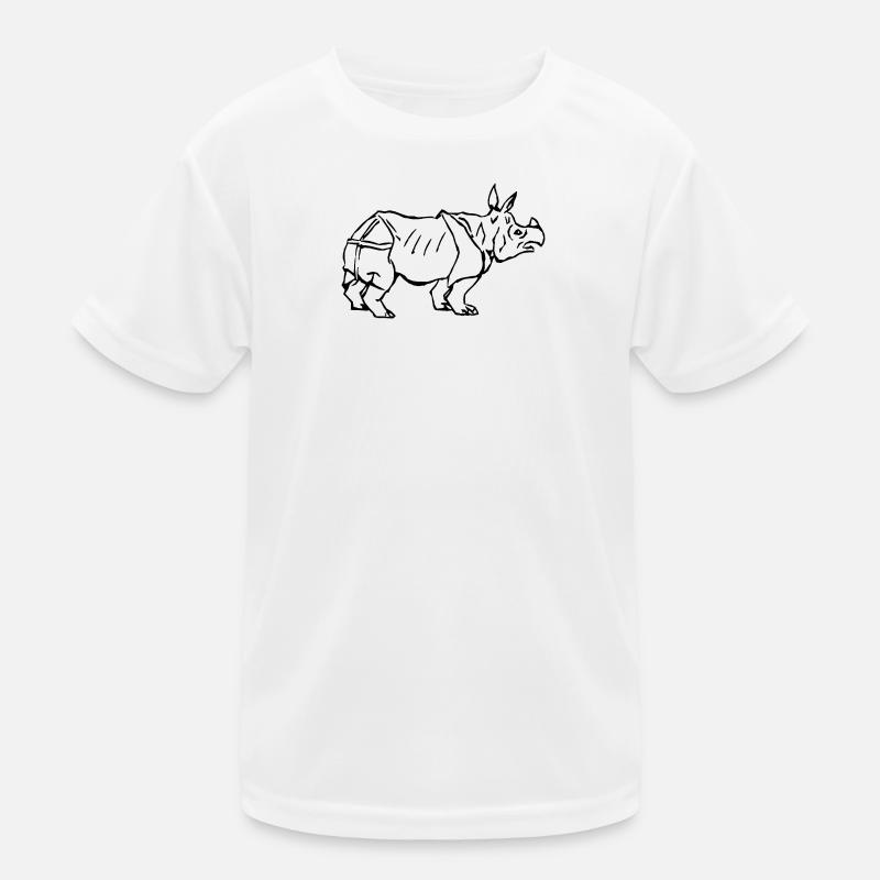 Nashorn Kinder Funktions-T-Shirt