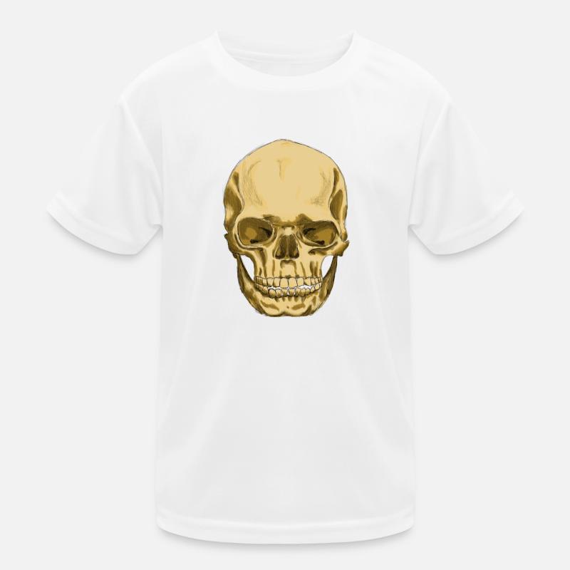 Skull - Kids Functional T-Shirt - white