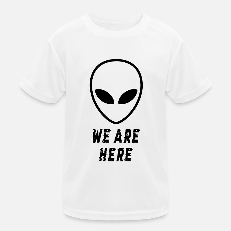 Alien waren hier Kinder Funktions-T-Shirt