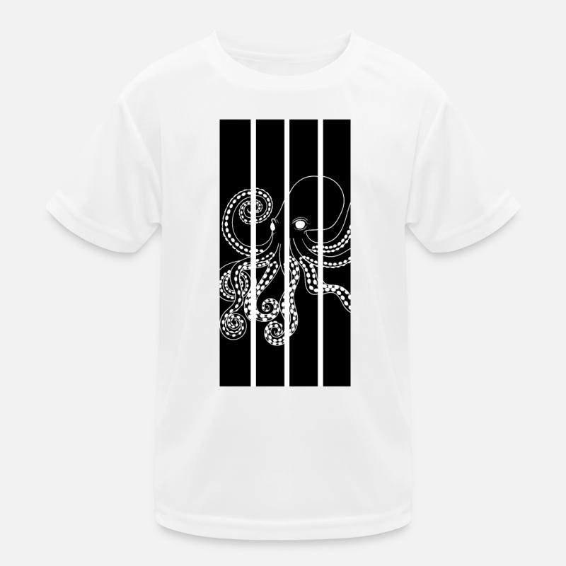Octopus - Tentacles - Kids Functional T-Shirt - white