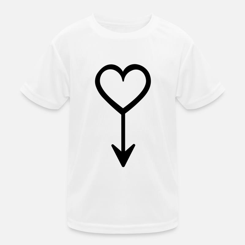 Herz-Pfeil Kinder Funktions-T-Shirt