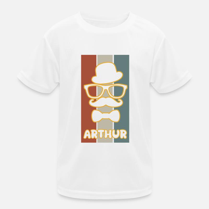 Nom Arthur T-shirt sport Enfant