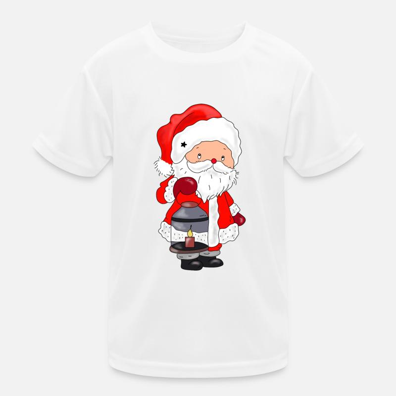 Weihnachtsmann Kinder Funktions-T-Shirt
