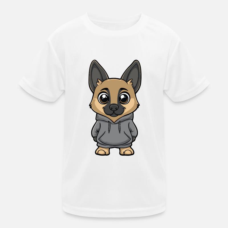 Schäferhund Hund Lustig Kinder Funktions-T-Shirt