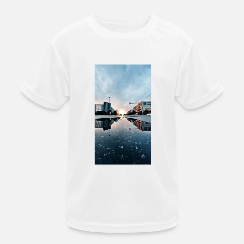 Berlin - Kinder Funktions-T-Shirt - Weiß